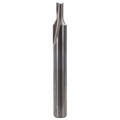 Flat Bottom Veining Router Bit - Solid Carbide - 1/4" SH