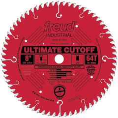 LU85R008 Industrial Ultimate Cut-Off Bladed with Red Perma-Shield 8" x 5/8" Bore x 64 Tooth ATB