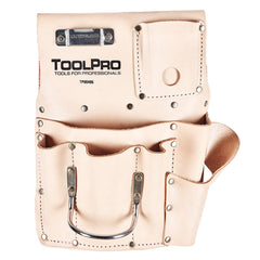 8-Pocket Drywall Pouch, Left Handed, Top Grain Leather