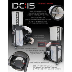 DC/15 Dust Collector with 2-Micron Cartridge Filter