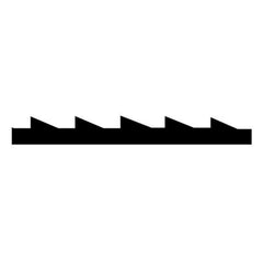 Scroll Saw Blade - .010" x .022" x #2/0 x 28 TPI - Skip Tooth - 12 Pack