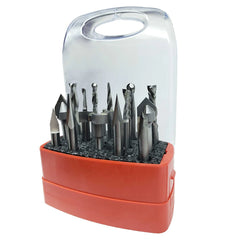 The Works CNC Deluxe Router Bit Set - 14 Piece