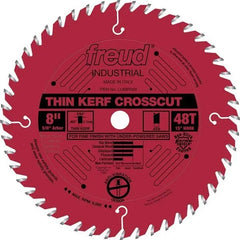 LU88R008 Industrial Thin Kerf Fine Finishing Crosscut Blade with Red Perma-Shield, 8" diameter