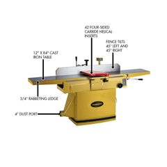 Jointer, 3HP, 1PH, HH, Model 1285