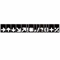 Horizontal 1-1/2" and 2-1/2" Arrow & Symbol Templates