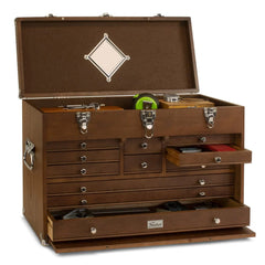 T24-D 11-Drawer Top Chest- Dark Oak