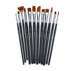 Hobby and Artist Brush Set - 12 Piece