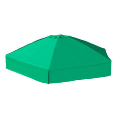 Classic Sienna 7' x 8' x 5.5 " Composite Hexagon Sandbox Kit with Telescoping Canopy/Cover - 2" profile