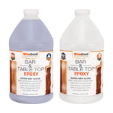 Bar and Table Top Epoxy Resin - Clear- 1 Gallon Kit