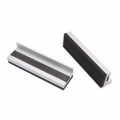 4" Aluminum Vise Jaws With Rubber Face - 4" - Pair