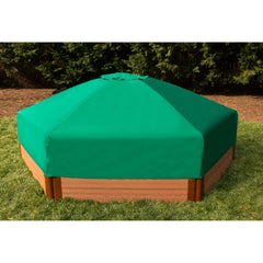 7' x 8' x 13.5" Hexagonal Collapsible Sandbox Cover