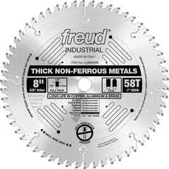 LU89M008 Industrial Thick Non-Ferrous Metal Blade, 8" diameter, 1/4" max thick, 5/8" arbor, 58