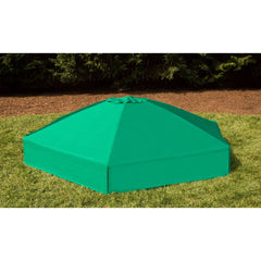 Classic Sienna 7' x 8' x 5.5 " Composite Hexagon Sandbox Kit with Telescoping Canopy/Cover - 2" profile
