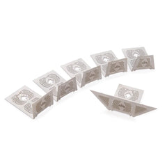 Stainless Steel Saddle Squares Combo Set - 6 Piece