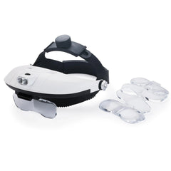 2-Way Headband Magnifier with 5 Lens Plates