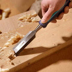 3 pc Wood Chisel with Ergonomic Soft Handle 1/2", 3/4", 1"