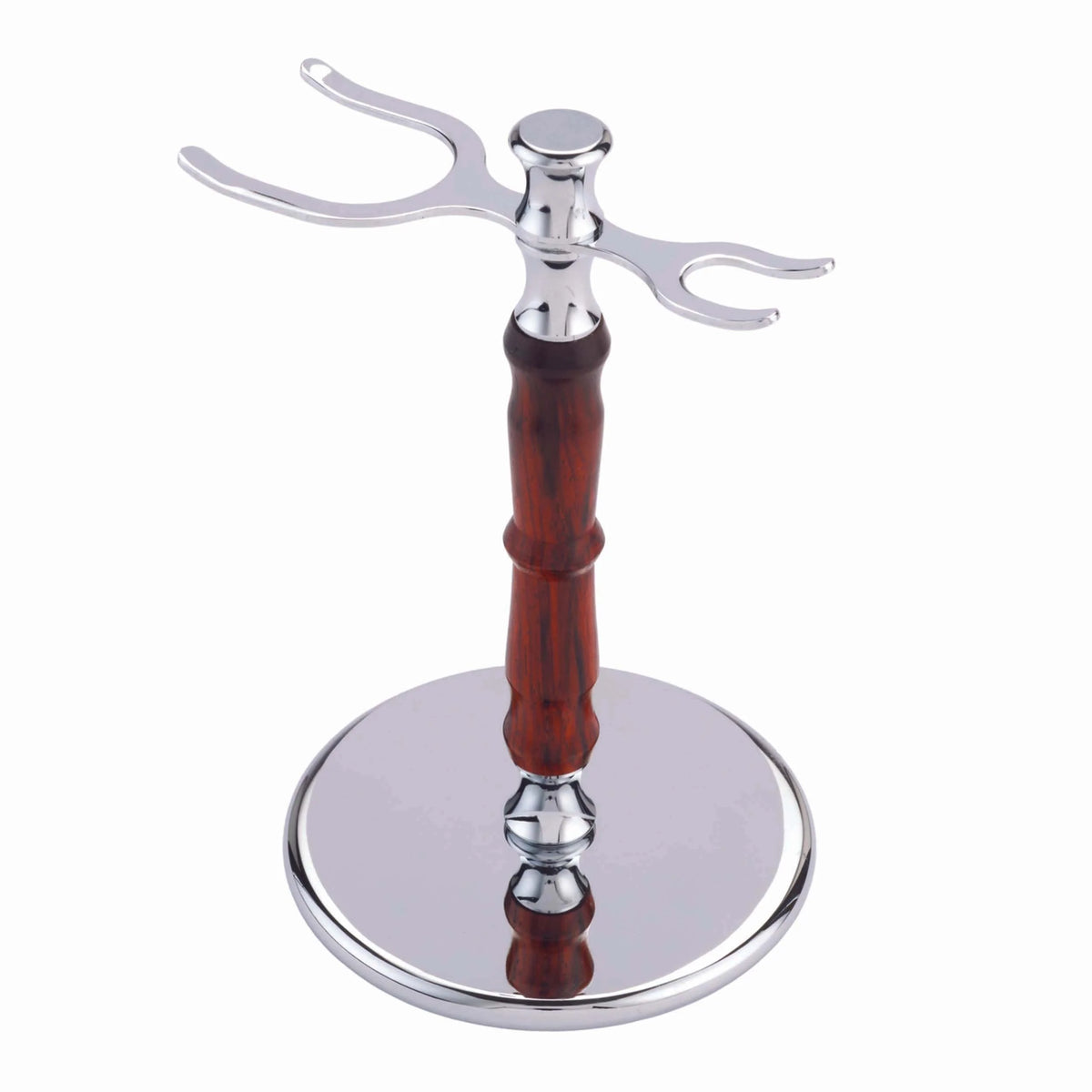 Deluxe Razor & Shaving Brush Stand Turning Kit - Chrome