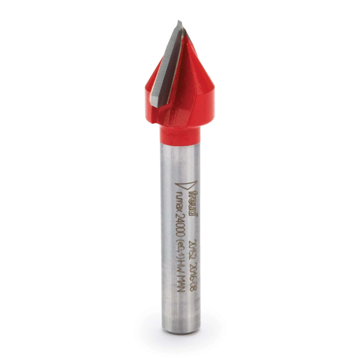 20-152 V Groove Router Bit 1/2"D 1/2"CL 1/4"SH 60 Degree