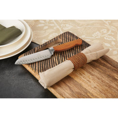 Santoku Knife for Mincing Slicing and Dicing Vegetables - 10-3/4" - 4116 Stainless Steel - Unfinished Kit