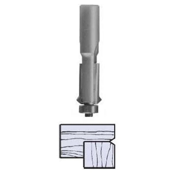 2425 V-Groove Flush Trim Router Bit 1/4" SH X 1/2" D X 1" CL 2-1/2" OL
