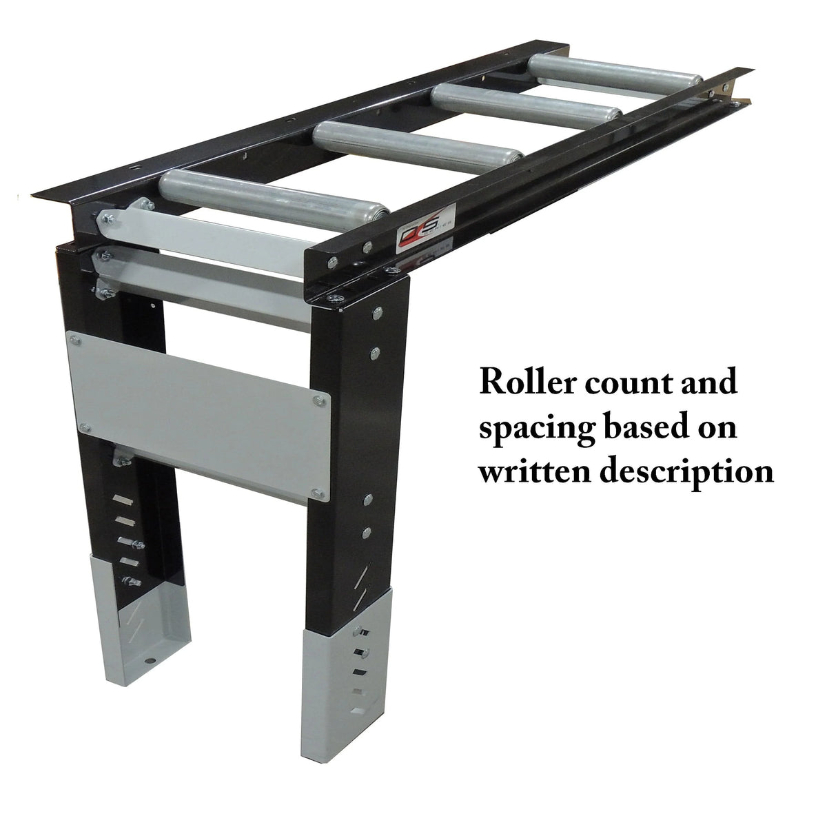 Roller Table Extension 8' x 14" Kit - 15 rollers - 6” Apart