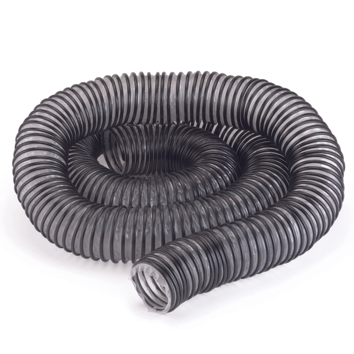 Light-Duty Dust Collection Hose - 2-1/2" x 10' - Semi-Clear
