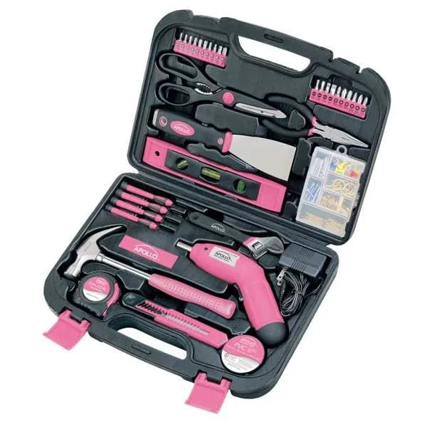135 pc. Household Tool Kit Pink, Model DT0773N1