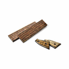 Poly Resin Knife Scales - 15/64" x 2" x 7" - Tigers Eye - Pair