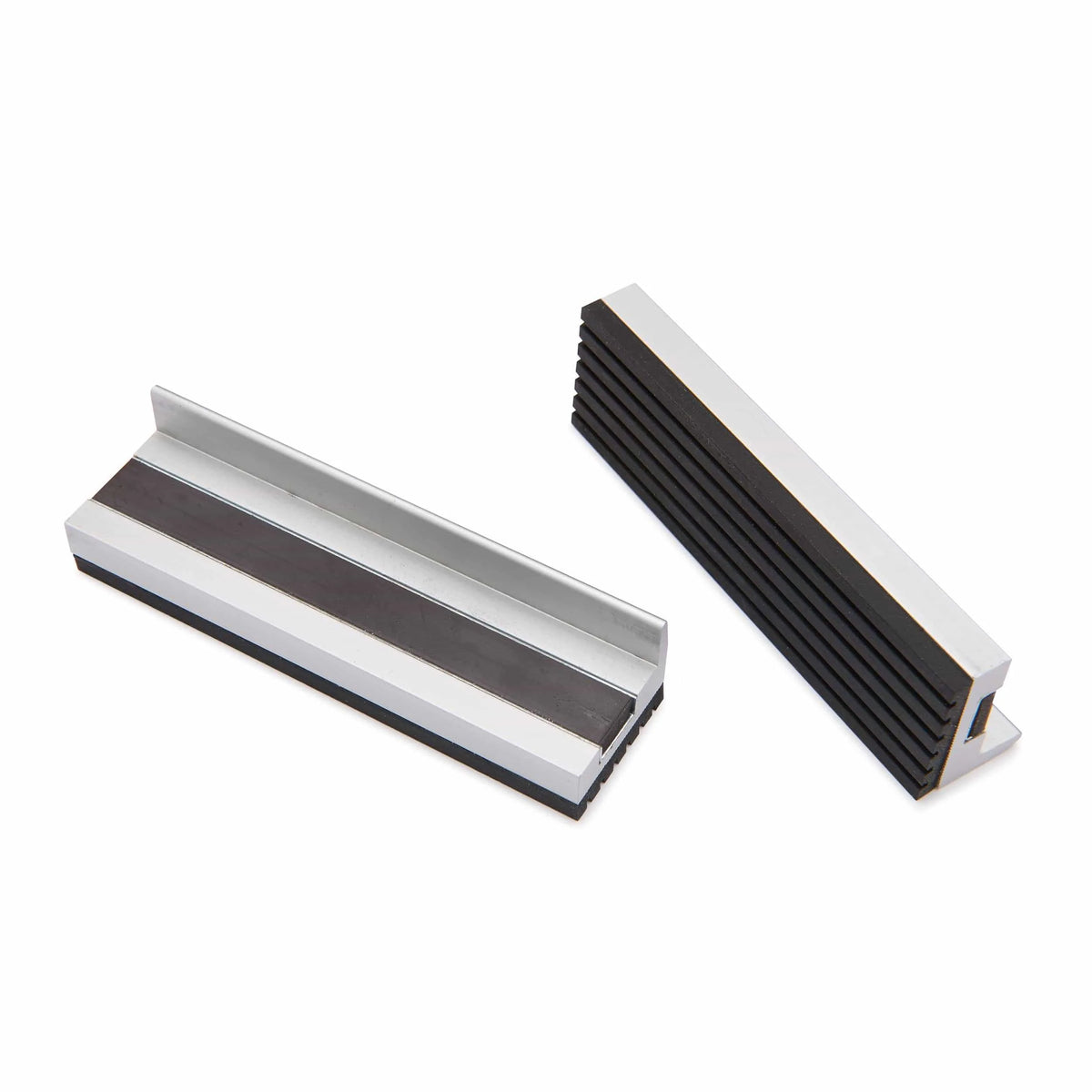 4" Aluminum Vise Jaws With Rubber Face - 4" - Pair