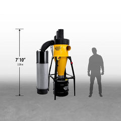 Dust Gorilla Pro with Smart Boost 35-Gallon Cyclone Dust Collector with Stand - HEPA GFM - 5HP 1 Ph 230V
