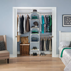 SuiteSymphony 16" W Starter Closet Tower Kit, Pure White