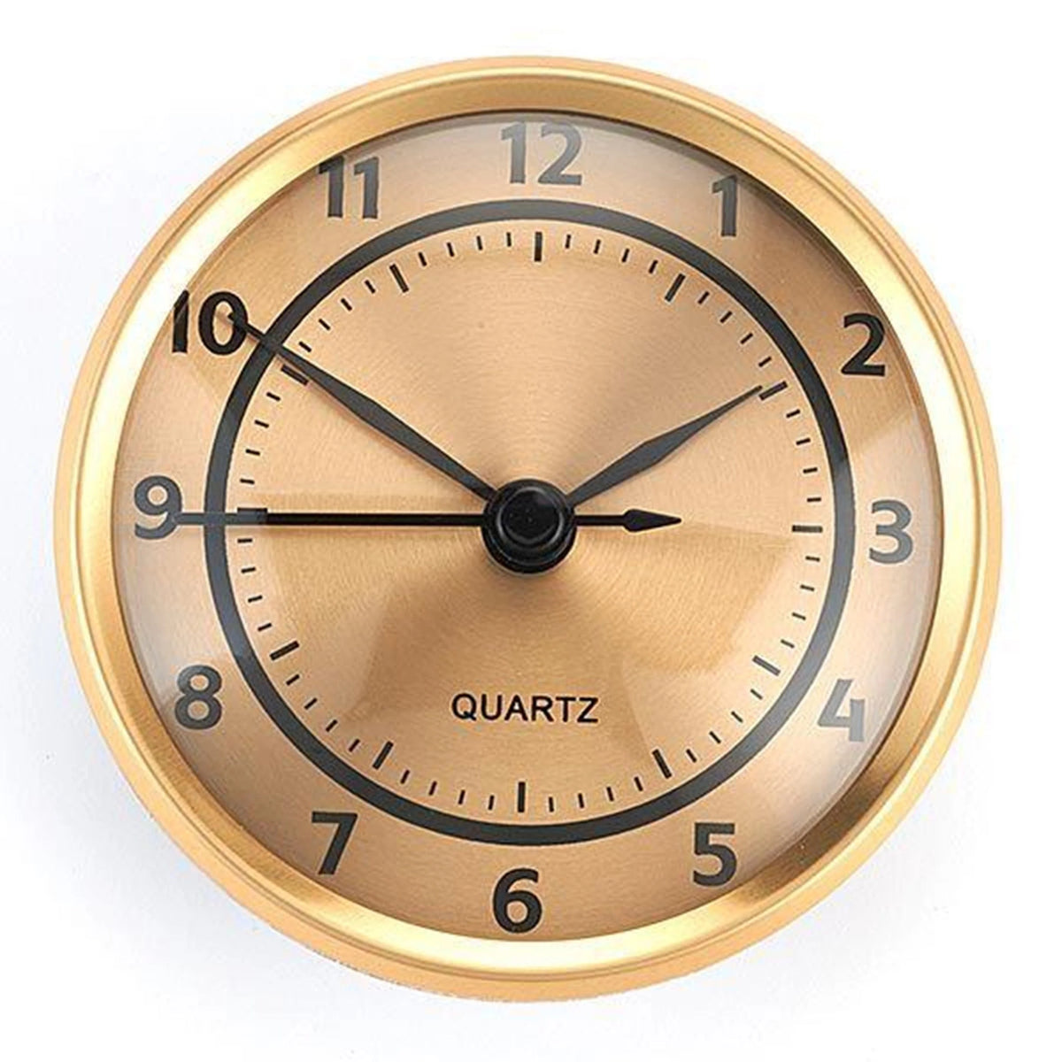 Clock Fit-up Arabic with Dial and Brushed Gold Bezel