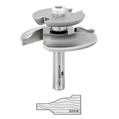 5920C 2-Wing Large Raised Panel Router Bit 3-1/4" D with Back Cutter, Ogee Cove