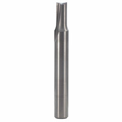 Flat Bottom Veining Router Bit - Solid Carbide - 1/4" SH