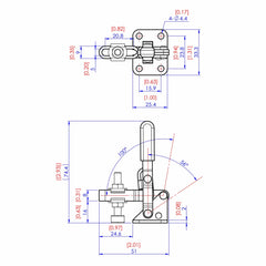Vertical Handle Toggle Clamp