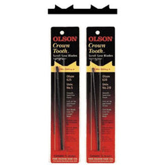 Crown Tooth Scroll Saw Blade - .018" x .053" x #9 x 6 TPI - 12 Pack