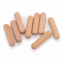 Fluted Wooden Dowel Pins