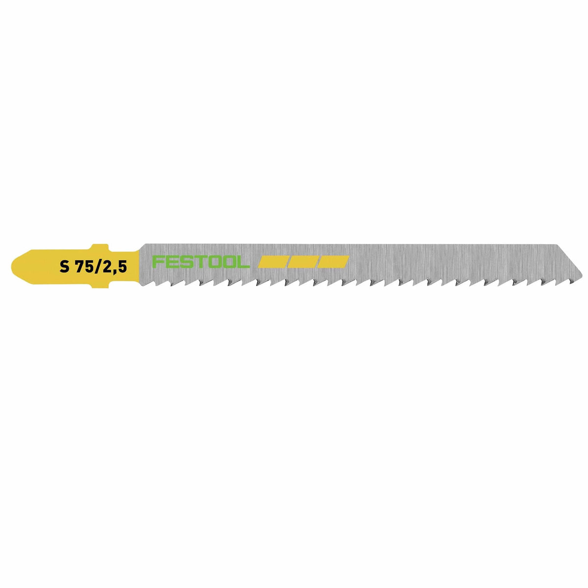 Fine Cut Wood Jigsaw Blade, 75mm L, 2.5 pitch, 5 pack