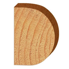 1435 Half Round (Bull Nose) Router Bit 1/2" SH 5/8" R X 1-1/4" Co X 1-3/4" CL 2-3/16" D