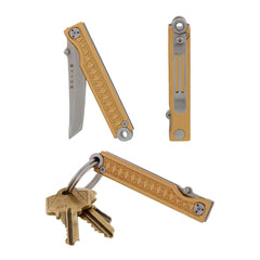 Pocket Samurai  Keychain Knife - Bronze