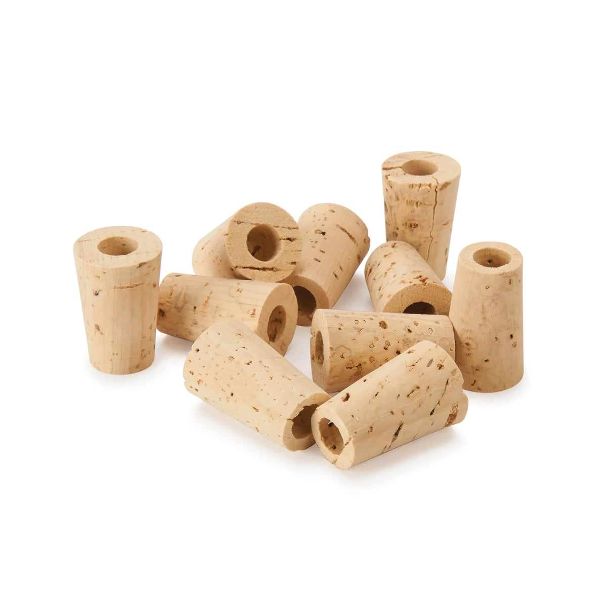 Woodturning Project Kit for Cork Bottle Stoppers - 10 Piece