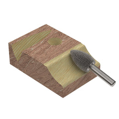Original Flame Burr, 1/4" Shaft, Fine (1/2" x 1")