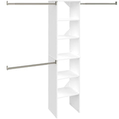 SuiteSymphony 16" W Starter Closet Tower Kit, Pure White